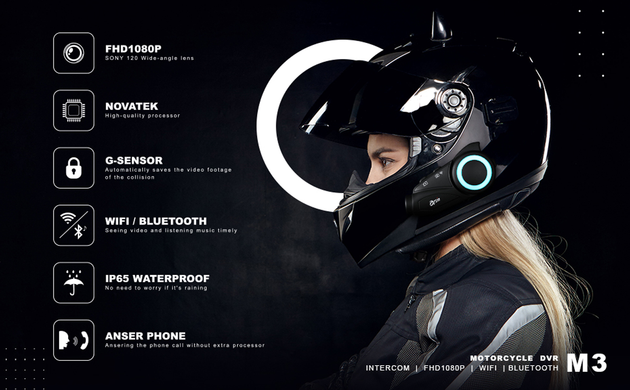 Motorcycle Dash cam DVR